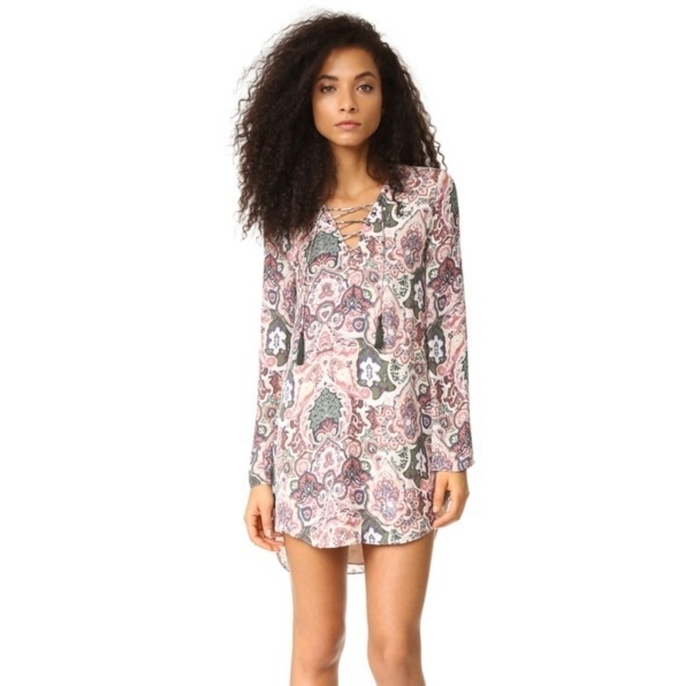 Haute Hippie Silk Cowboy Take Me Away Mini Dress